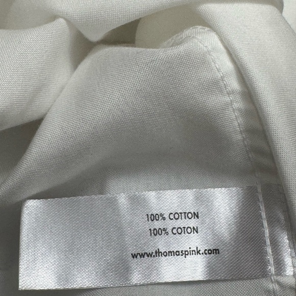 Thomas Pink Brand Dress Shirt Slim Fit White Formal Wear Men's 16 1/2 Cotton - Picture 8 of 12